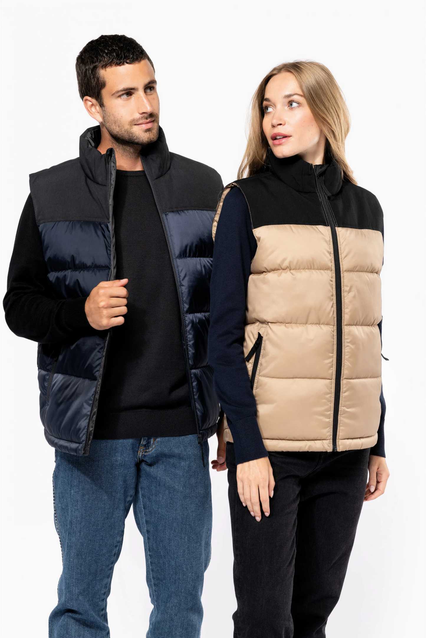 Premium two-tone quilted bodywarmer